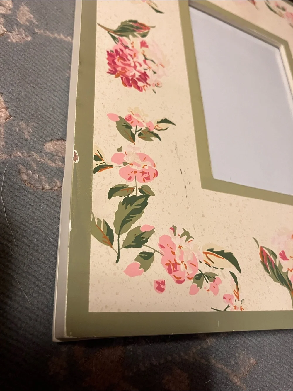 Laura Ashley picture frame with pink peonies and Sage 4 x 3 picture